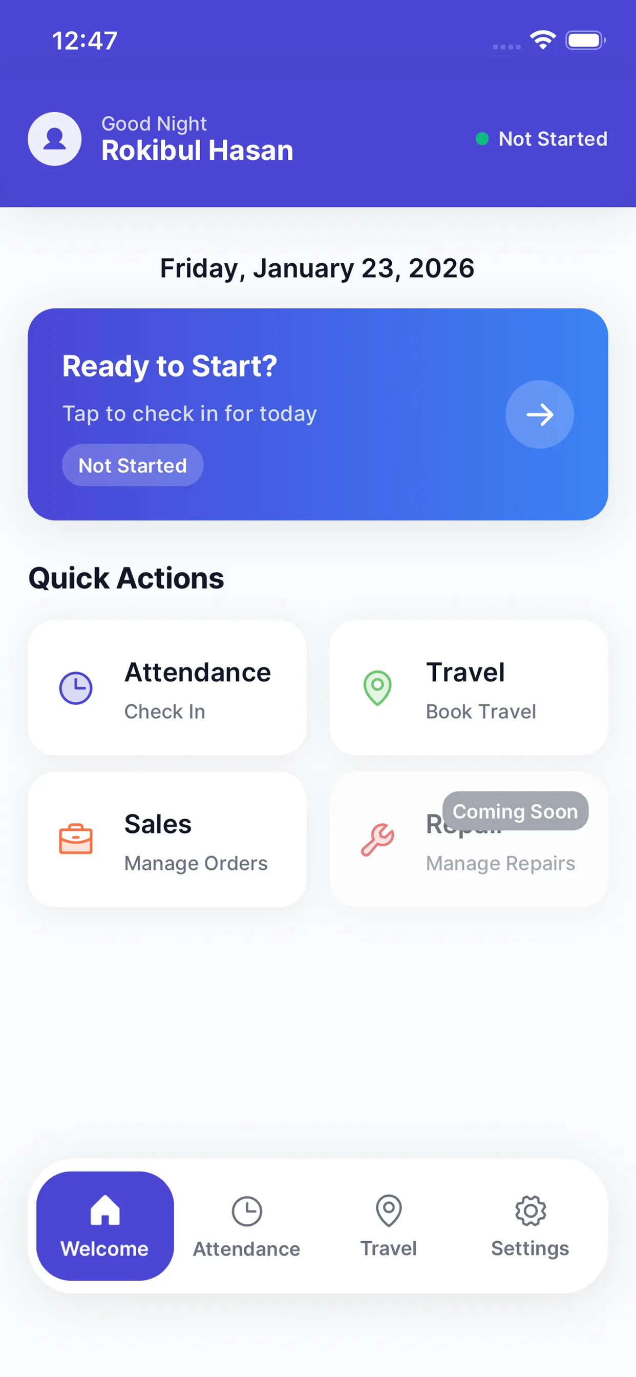 GME Service — Employee Management Mobile Application screenshot 3